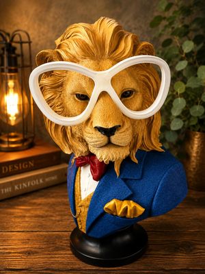 MEZZO BUSTO LED LEONE