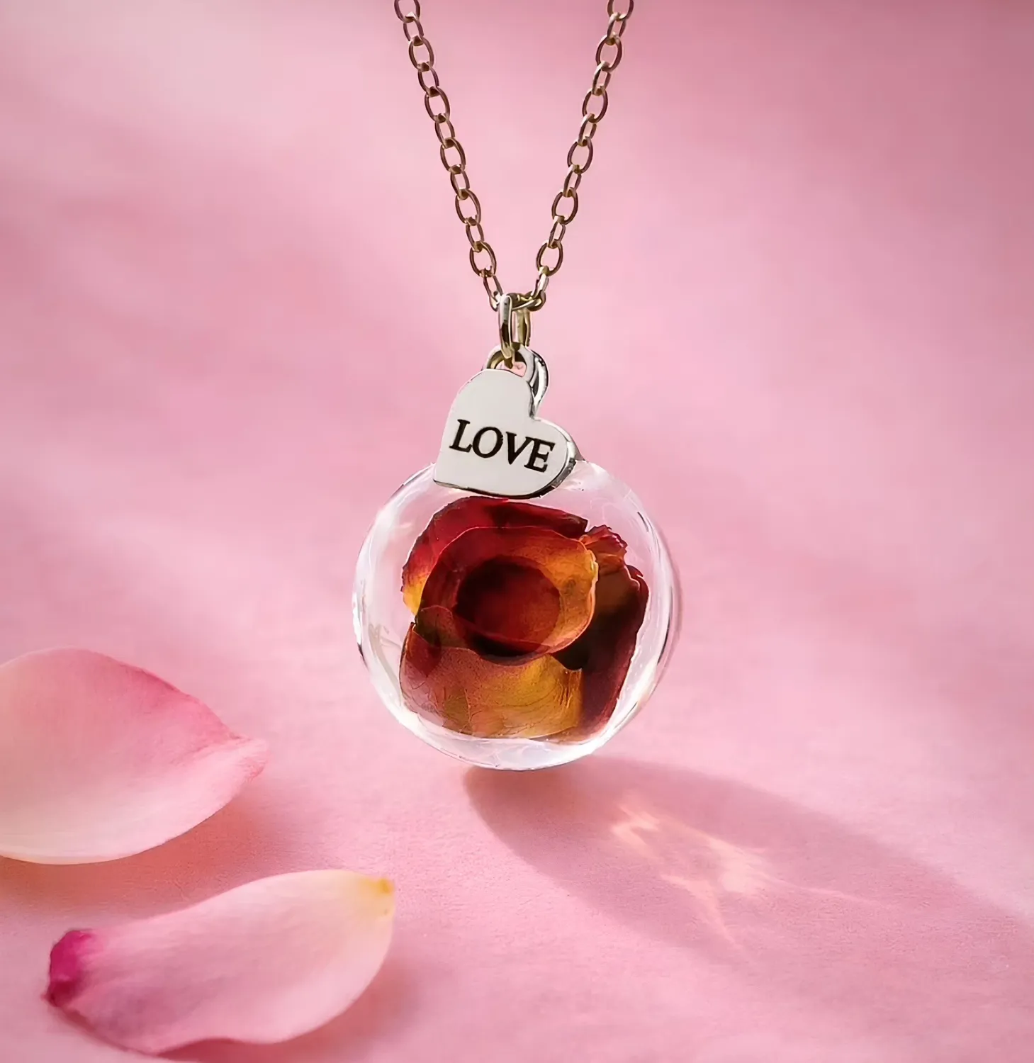 Collana dell’amore e dell’amicizia “Rosa”