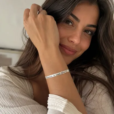 Bracciale rigido “Ricordati di essere felice”