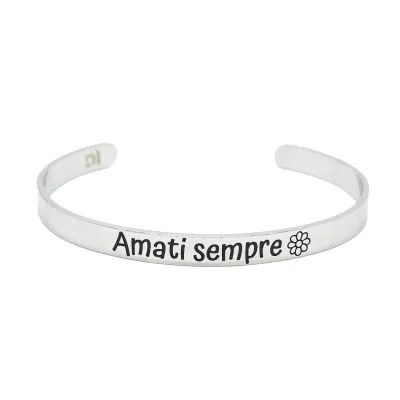 Bracciale rigido “Amati sempre”