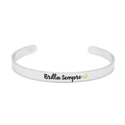 Bracciale rigido “Brilla sempre”
