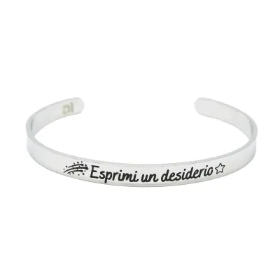 Bracciale rigido “Esprimi un desiderio”