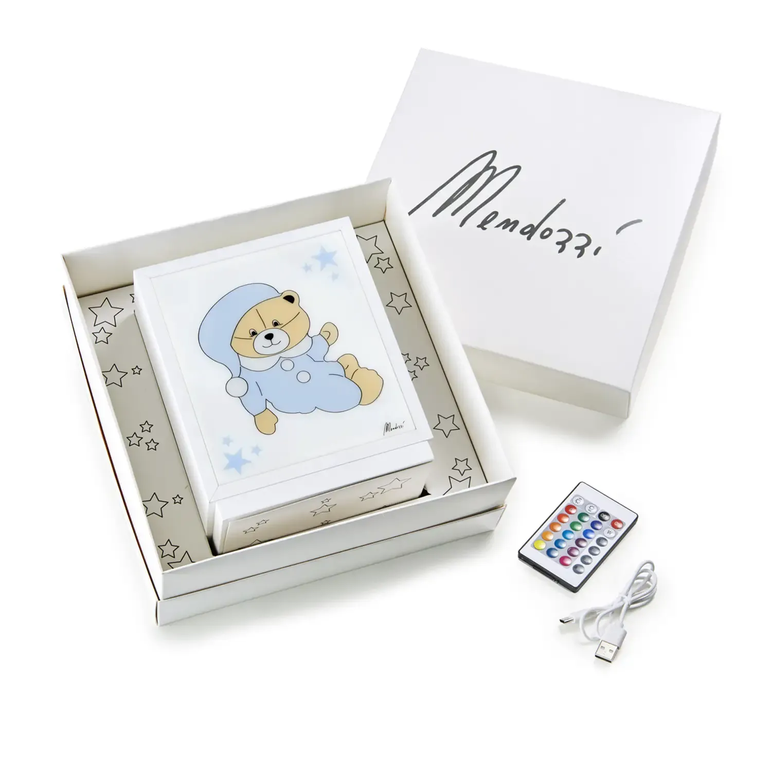 Lampada Mimì Azzurra Con Luci Ricaricabile Con Usb