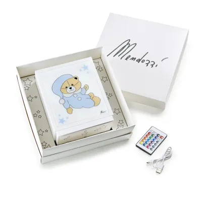 Lampada Mimì Azzurra Con Luci Ricaricabile Con Usb