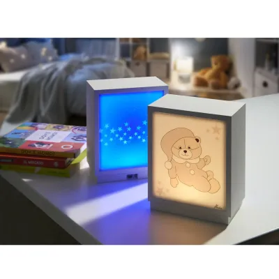 Lampada Mimì Beige Con Luci Ricaricabile Con Usb