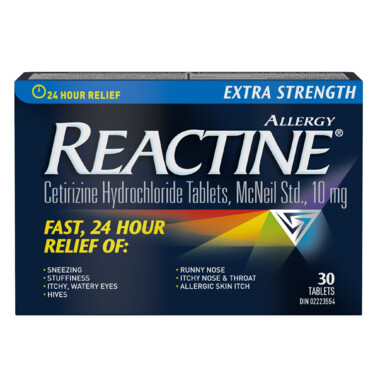 Reactine 10mg Tabs