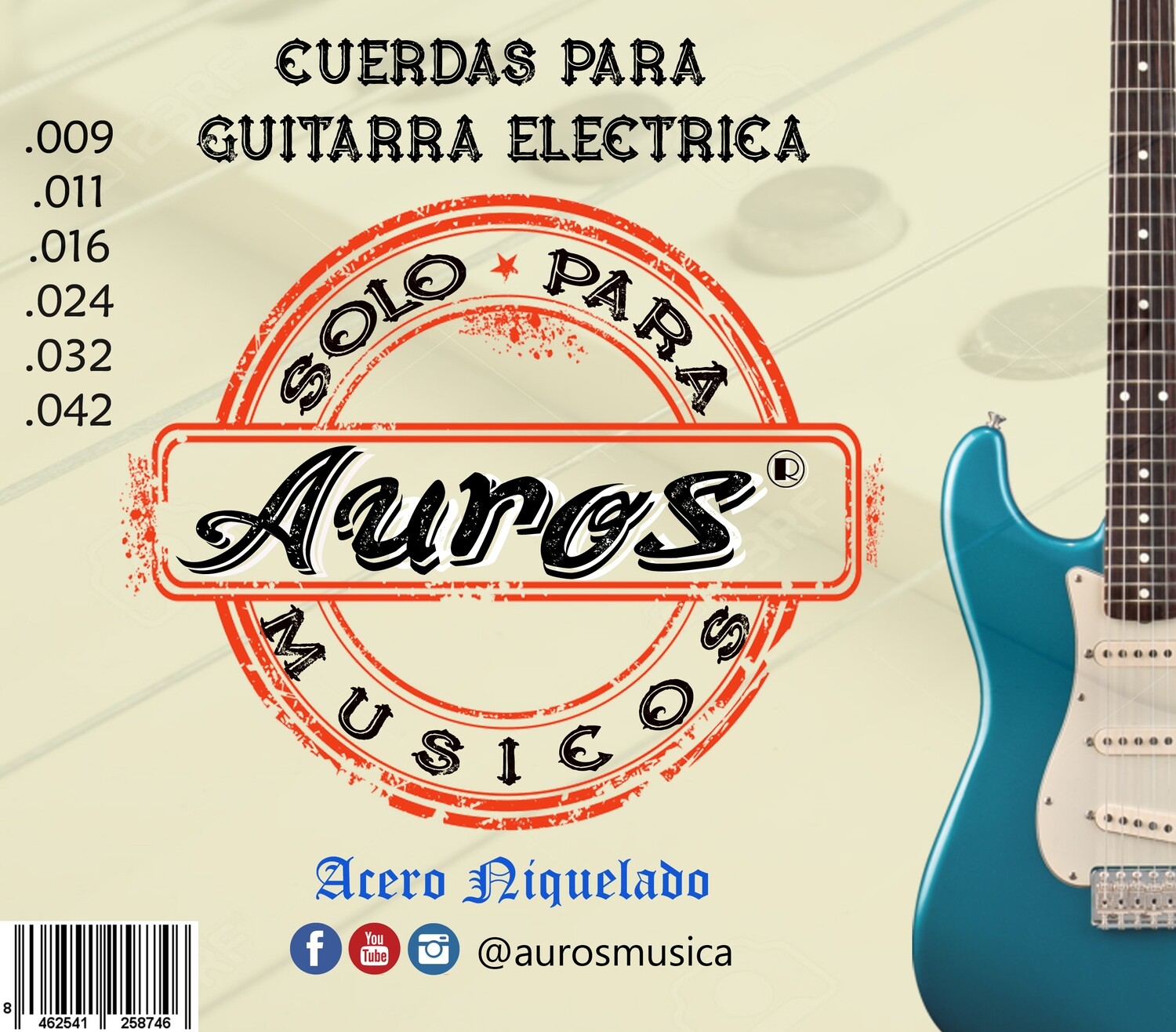 SETS DE CUERDAS PARA GUITARRA ELECTRICA DESDE