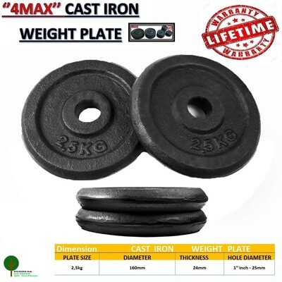 4MAX Weight Plate Cast iron Disk 4x2.25kg