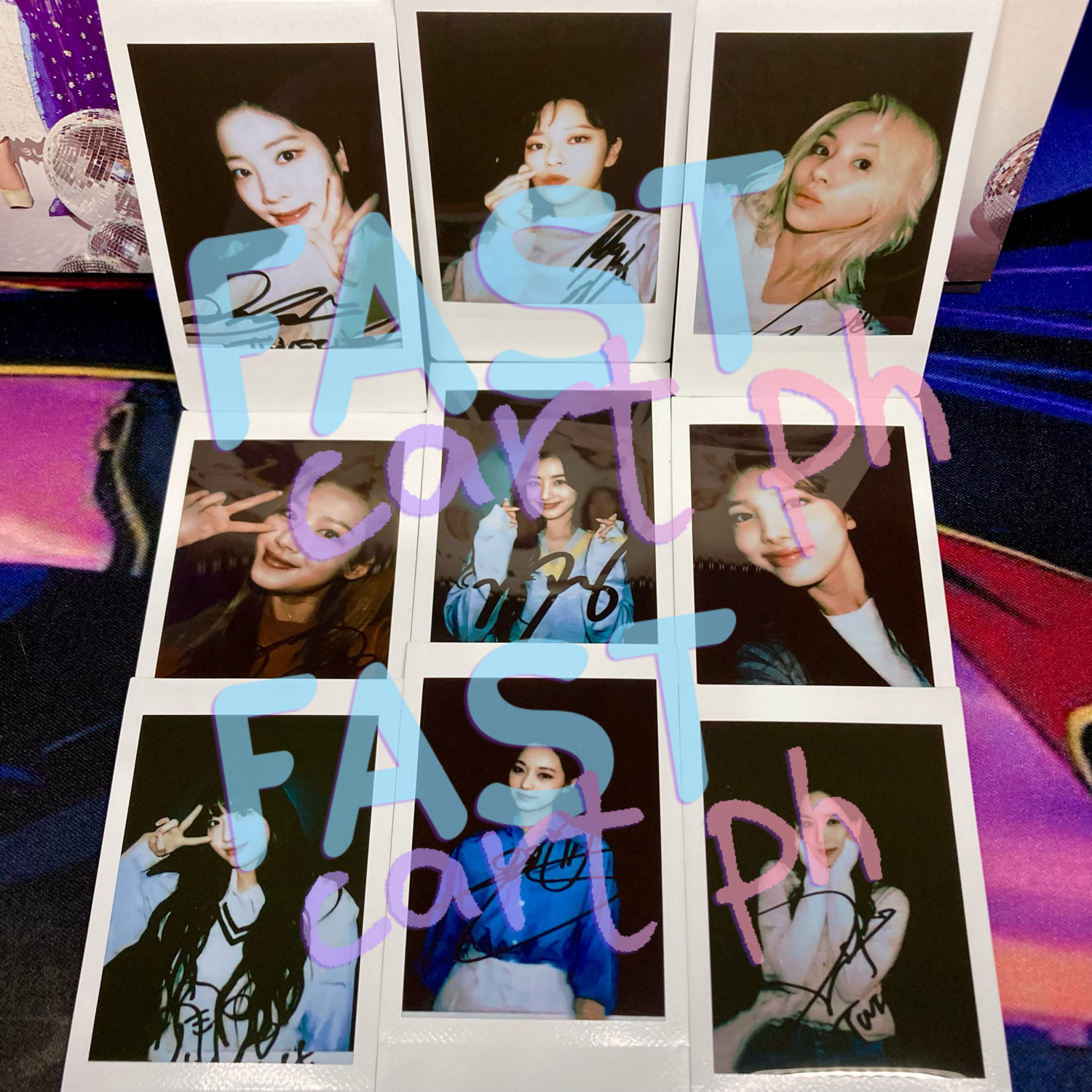 ACMÉ DE LA VIE TWICE SIGNED POLAROID SET