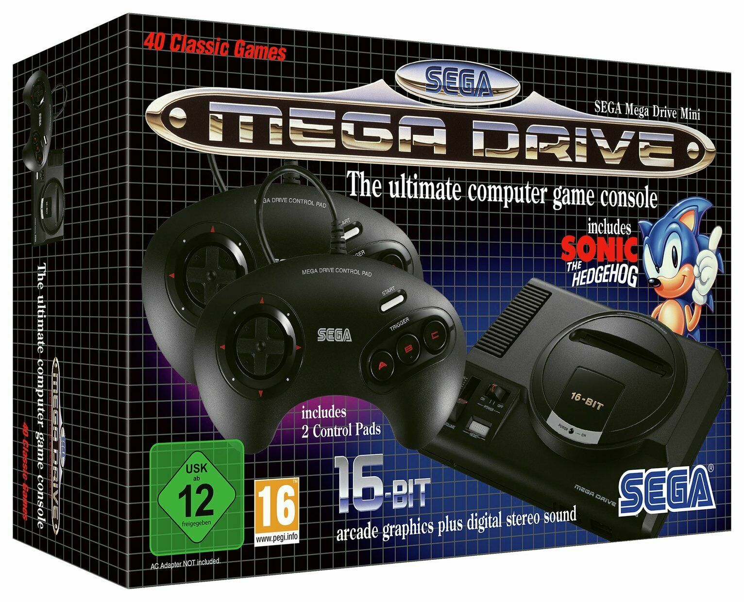 Sega Mega Drive Mini Retro Console with 40 Games