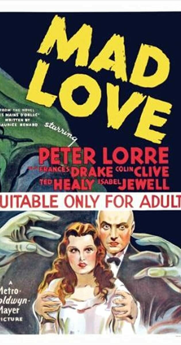 Mad Love DVD -(1935) - Peter Lorre, Frances Drake