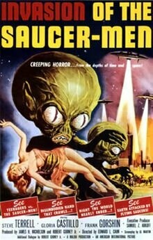 Invasion Of The Saucer Men DVD - (1957) - Steven Terrell, Gloria Castillo, Frank Gorshin, Raymond Hatton, Lyn Osborn