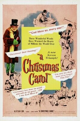 A Christmas Carol DVD - (1951) - Alastair Sim, Mervyn Johns, Hermione Baddeley, Jack Warner, Kathleen Harrison, Michael Hordern, George Cole, Theresa Derrington, Cozens-Hardy