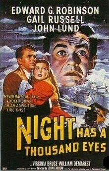 Night Has A Thousand Eyes DVD - (1948) - Edward G. Robinson, Gail Russell, John Lund, Virginia Bruce