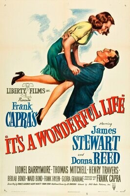 It's A Wonderful Life DVD - (1946) - James Stewart, Donna Reed, Lionel Barrymore, Thomas Mitchell, Henry Travers, Beulah Bondi, Ward Bond, Frank Faylen, Gloria Grahame