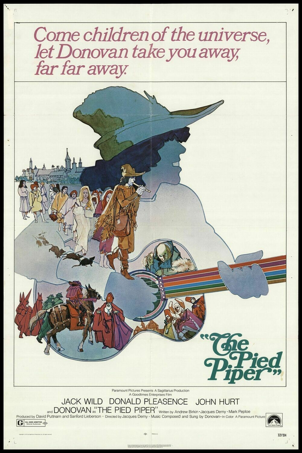 The Pied Piper DVD - (1972) - Jack Wild, Donald Pleasence, John Hurt