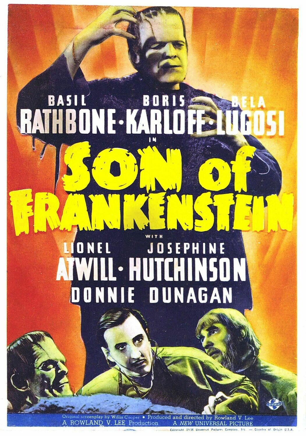 Son Of Frankenstein DVD - (1939) - Basil Rathbone, Boris Karloff, Bela Lugosi, Lionel Atwill, Josephine Hutchinson, Donnie Dunagan