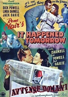 It Happened Tomorrow DVD - (1944) - Dick Powell, Linda Darnell, Jack Oakie
