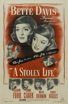 A Stolen Life DVD - (1946) - Bette Davis, Glenn Ford, Dane Clark, Walter Brennan, Charlie Ruggles, Bruce Bennett