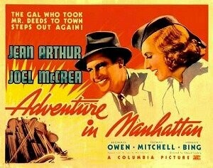 Adventure In Manhattan DVD - (1936) - Jean Arthur, Joel McCrea