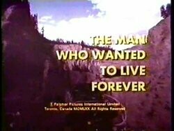 The Man Who Wanted To Live Forever  DVD - (1970) - Stuart Whitman, Sandy Dennis, Burl Ives**