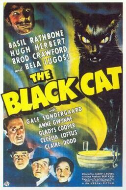 The Black Cat  DVD - (1941) - Basil Rathbone, Hugh Herbert, Broderick Crawford, Bela Lugosi**