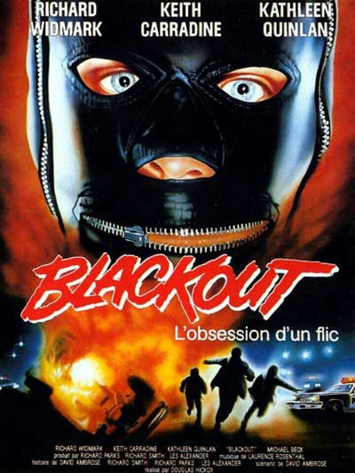 Blackout DVD - (1985) - Keith Carradine, Richard Widmark, Kathleen Quinlan