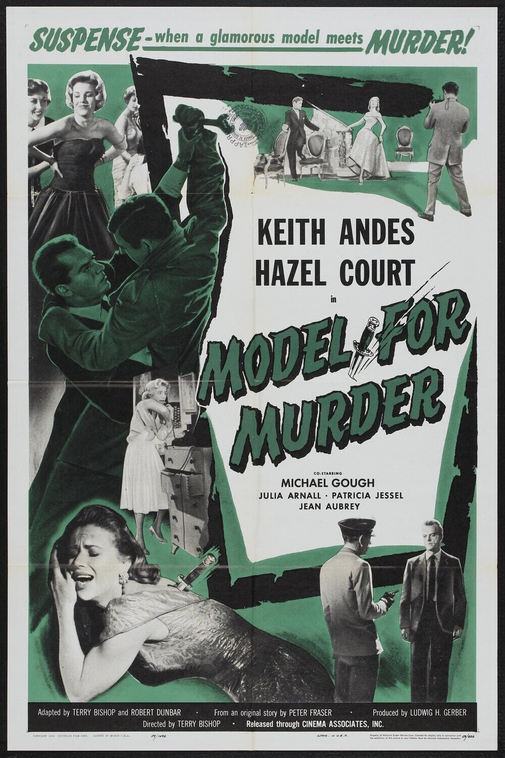 Model For Murder DVD - (1959) - Keith Andes, Hazel Court, Michael Gough**