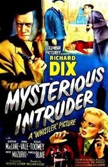 Mysterious Intruder DVD - (1946) -  Richard Dix, Barton MacLane, Nina Vale**