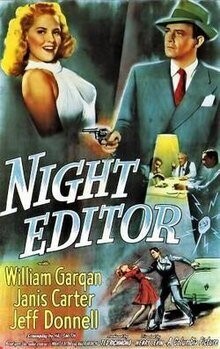 Night Editor  DVD - (1946) -  William Gargan, Janis Carter, Jeff Donnell​