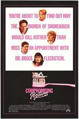 Compromising Positions  DVD - (1985) - Susan Sarandon, Raúl Juliá, Edward Herrmann, Judith Ivey, Mary Beth Hurt, Anne De Salvo, Josh Mostel, Deborah Rush, Joe Mantegna
