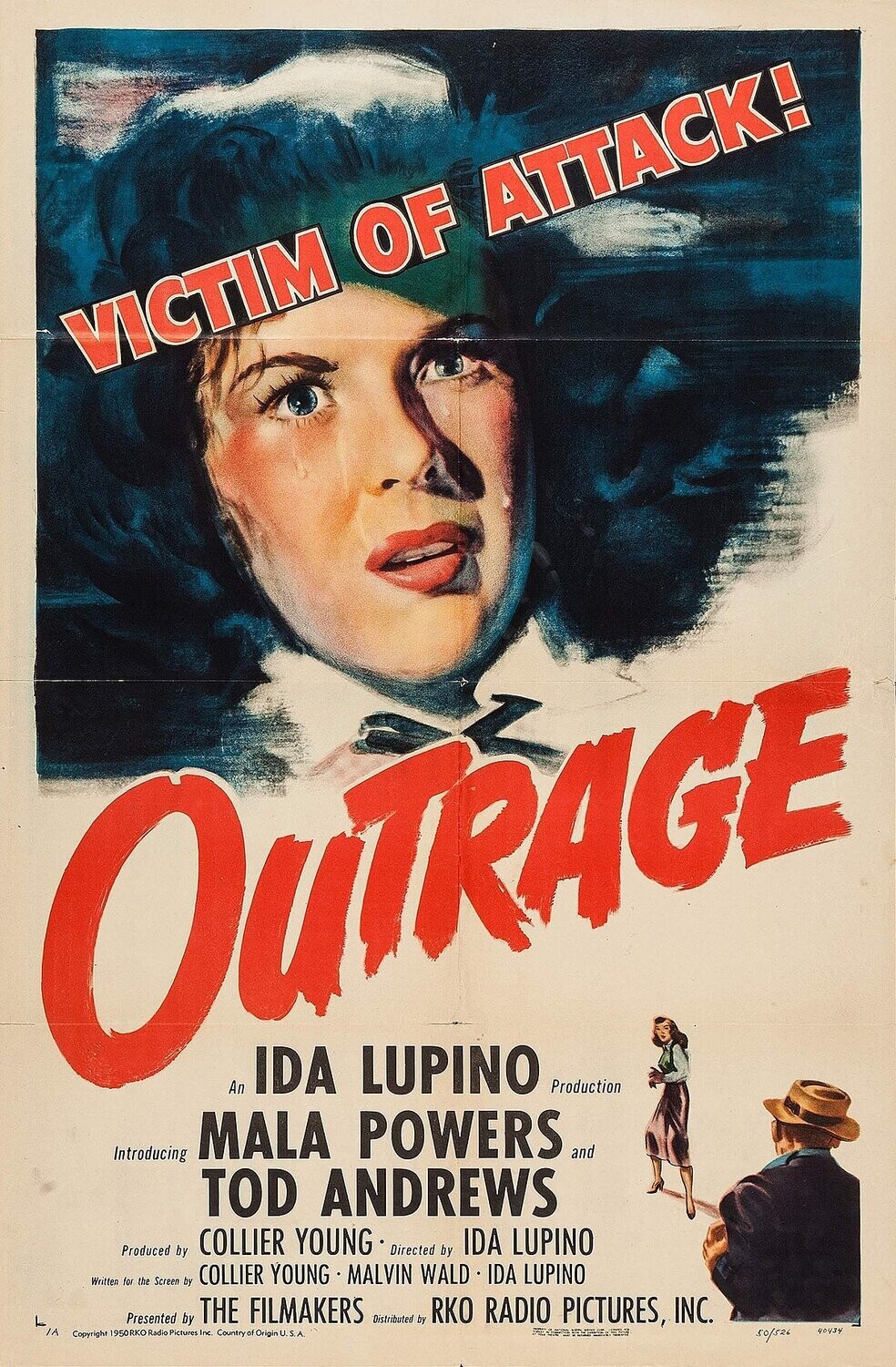 Outrage DVD - (1950) - Mala Powers, Tod Andrews, Robert Clarke​