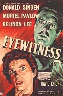 Eyewitness  DVD - (1956) - Donald Sinden, Muriel Pavlow, Belinda Lee, Michael Craig