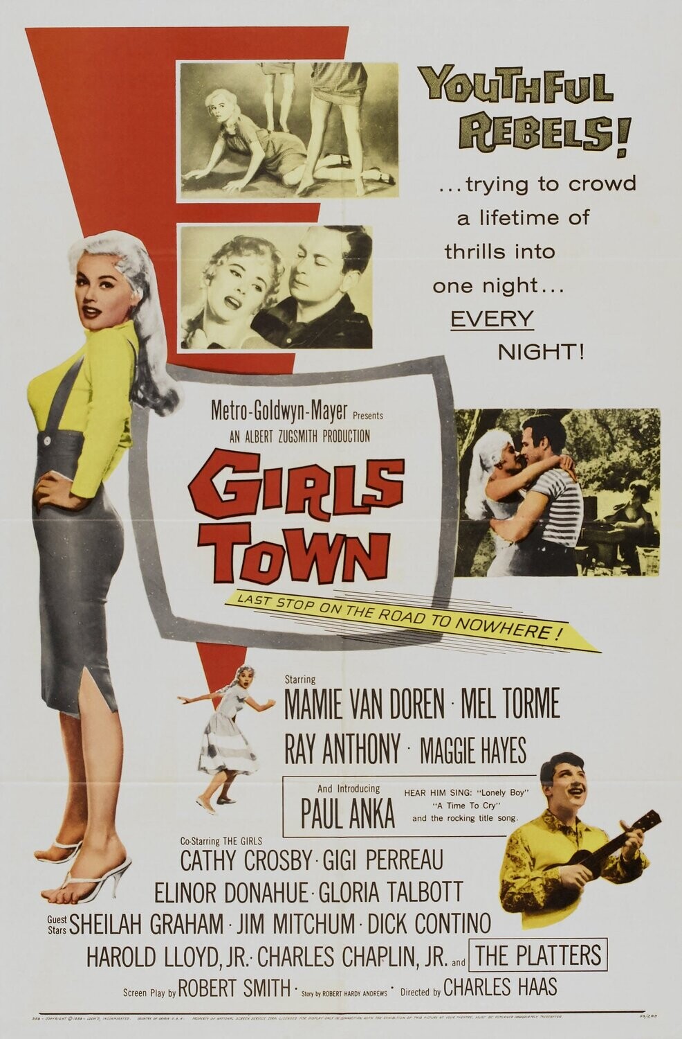 Girls Town DVD - (1959) - Mamie Van Doren, Mel Tormé, Ray Anthony, Paul Anka
