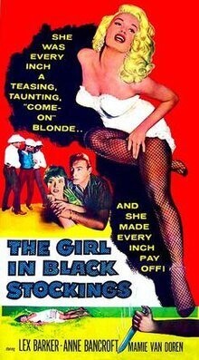 The Girl In Black Stockings DVD - (1957) - Lex Barker, Anne Bancroft, Mamie Van Doren**