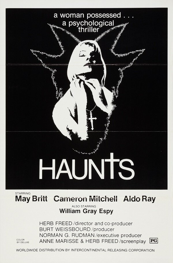 Haunts DVD - (1977) -May Britt, Cameron Mitchell, Aldo Ray, William Gray Espy