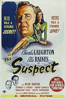 The Suspect DVD - (1944) - Charles Laughton, Ella Raines, Dean Harens, Stanley Ridges, Henry Daniell, Rosalind Ivan**