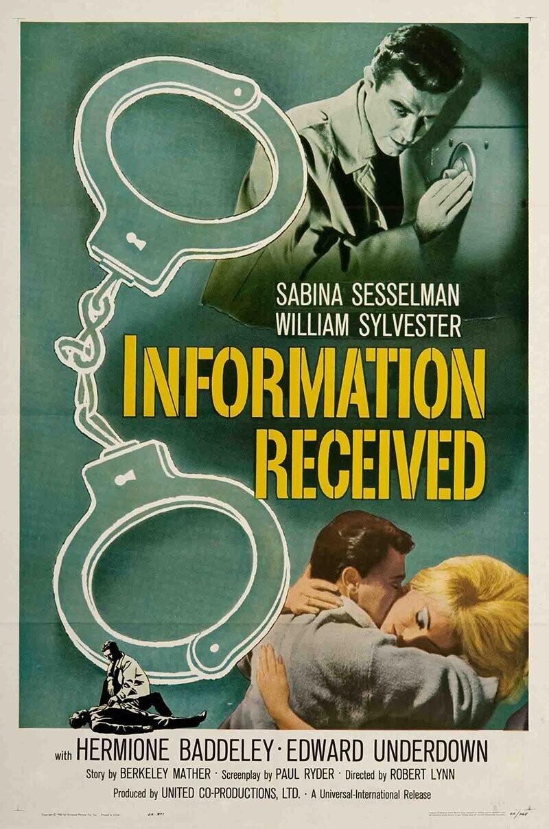 Information Received DVD - (1961) - Sabine Sesselmann, William Sylvester