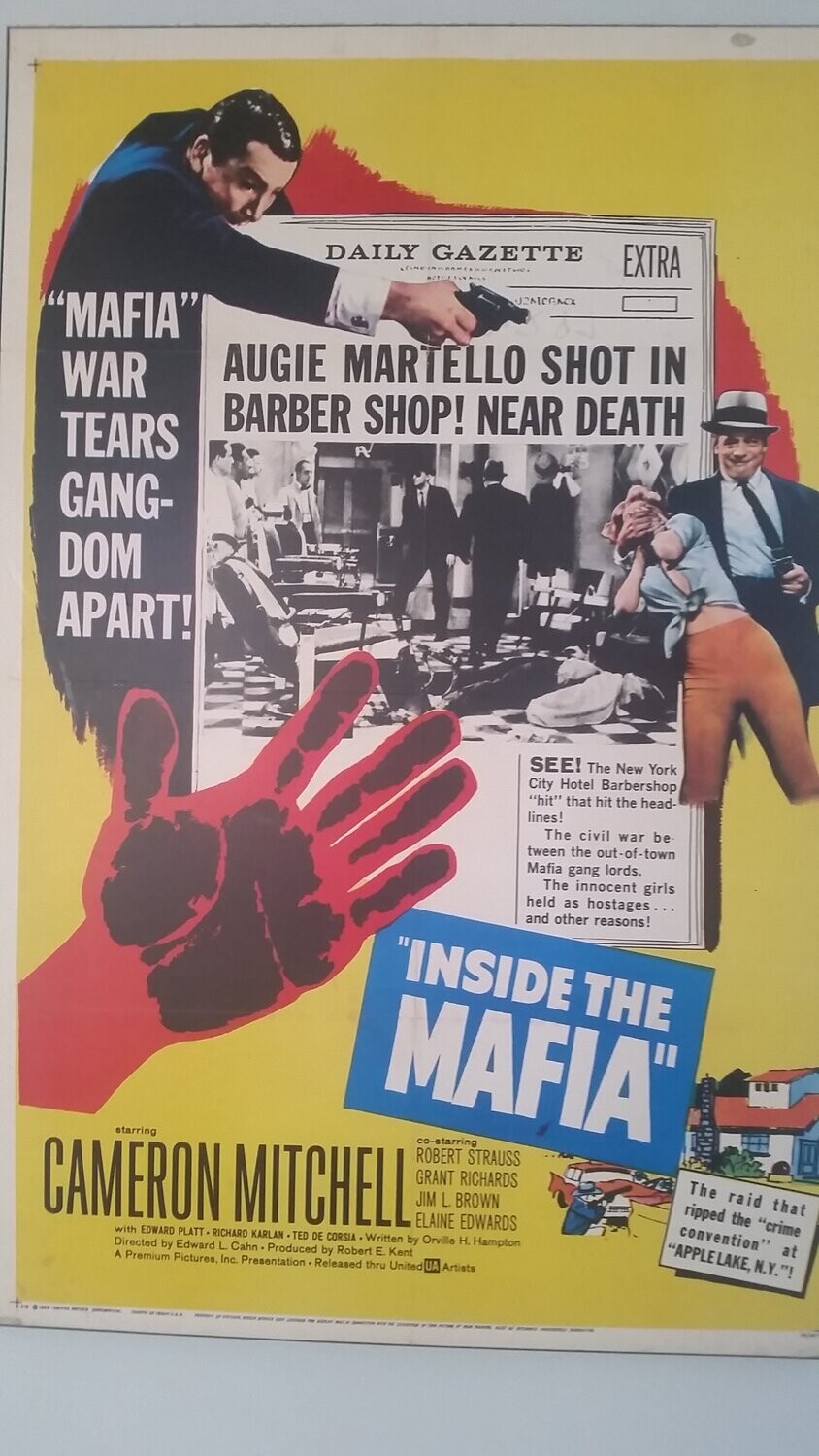 Inside The Mafia DVD - (1959) -  Cameron Mitchell, Robert Strauss**