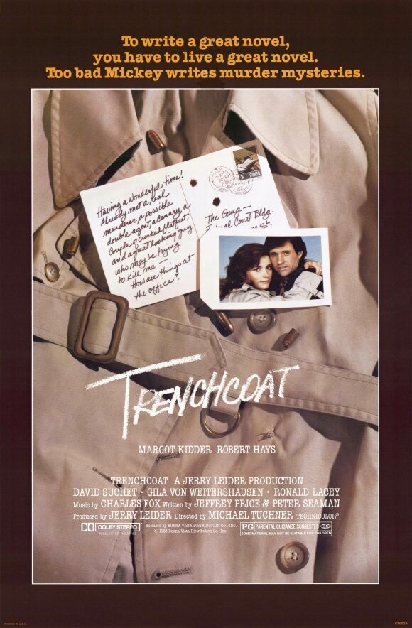 Trenchcoat DVD - (1983) - Margot Kidder, Robert Hays, David Suchet, Gila von Weitershausen, Ronald Lacey