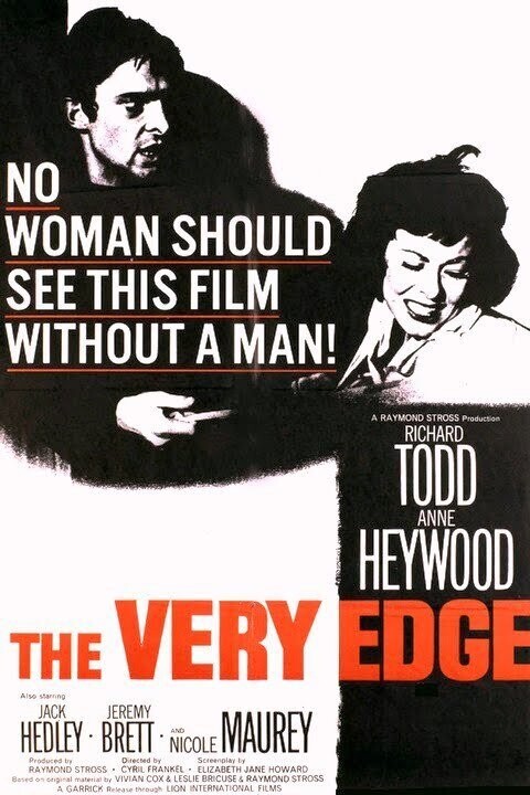 The Very Edge  DVD - (1963) -  ​Anne Heywood, Richard Todd, Jack Hedley, Jeremy Brett**