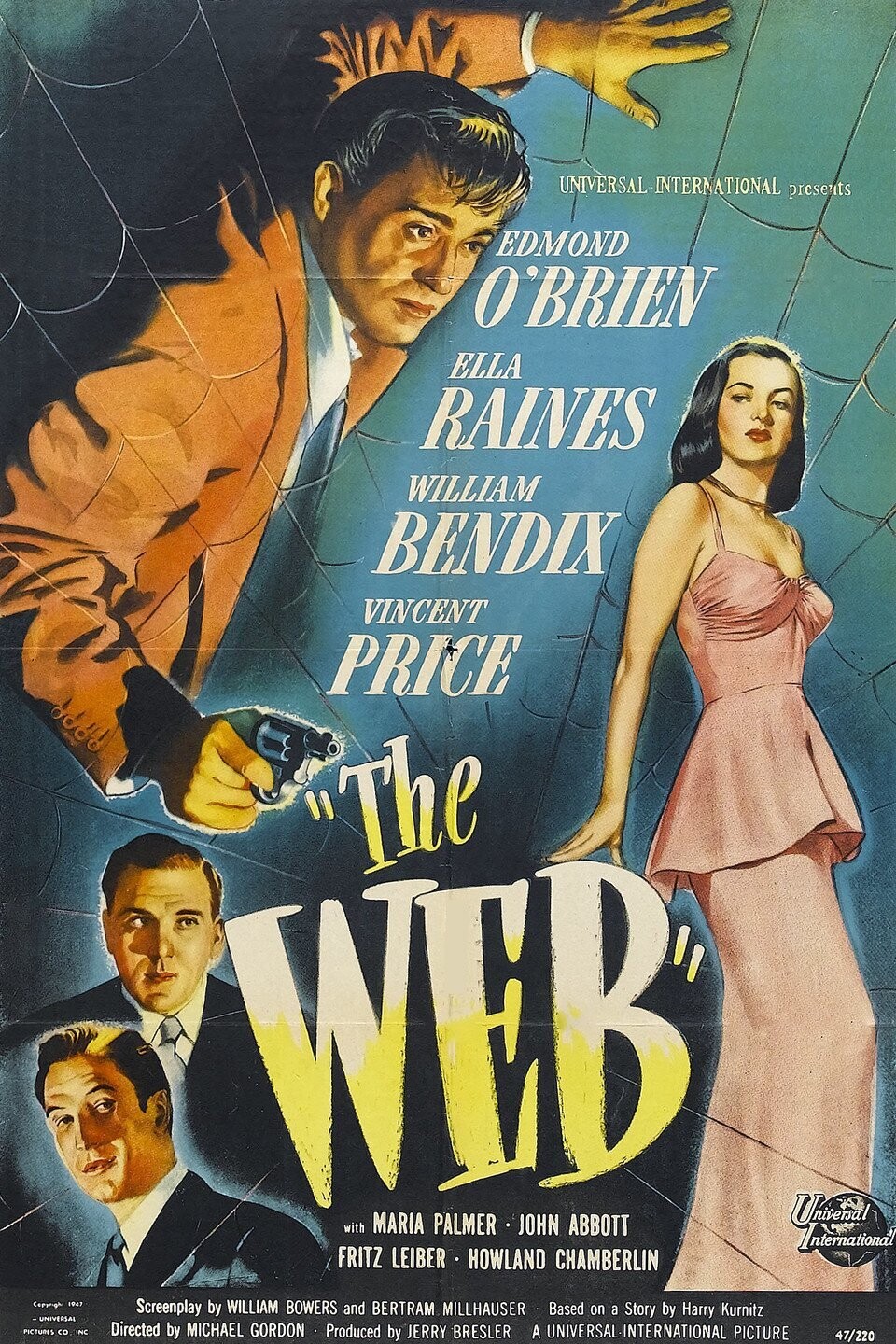 The Web DVD - (1947) -Ella Raines, Edmond O'Brien, William Bendix, Vincent Price **