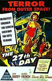 The 27th Day DVD - (1957) - Gene Barry, Valerie French, George Voskovec, Arnold Moss++