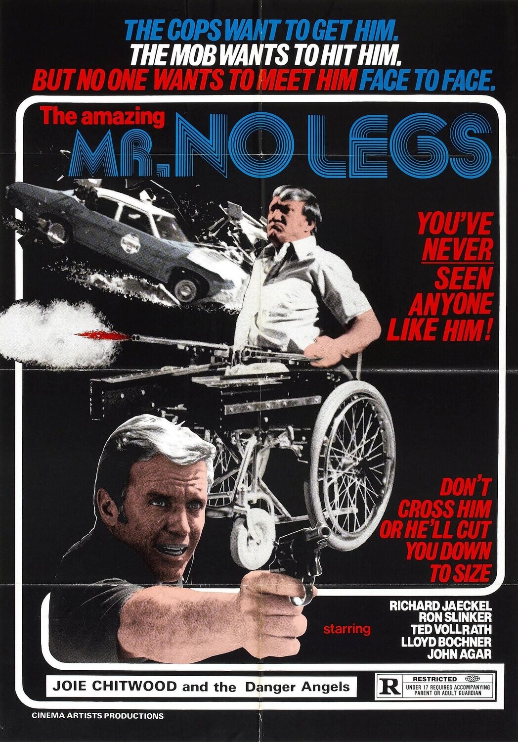Amazing Mr No Legs DVD - (1979) - Richard Jaeckel, Ron Slinker, Lloyd Bochner, Ted Vollrath