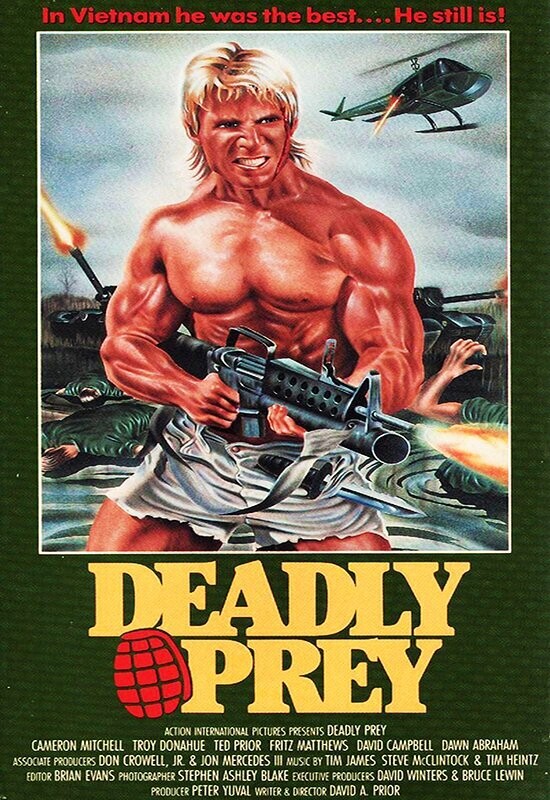 Deadly Prey DVD - (1988) - Cameron Mitchell, Troy Donahue, Ted Prior
