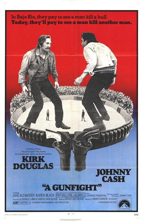 A Gunfight DVD - (1971) -Kirk Douglas, Johnny Cash, Jane Alexander ++