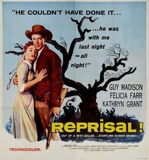 Reprisal!  DVD - (1956) -Guy Madison, Felicia Farr, Kathryn Grant ++