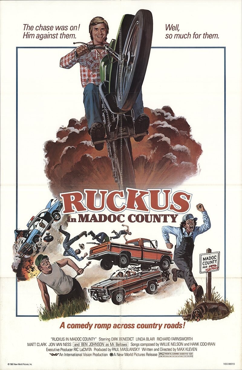 Ruckus DVD - (1981) -Dirk Benedict, Linda Blair, Richard Farnsworth, Matt Clark, Jon Van Ness ++