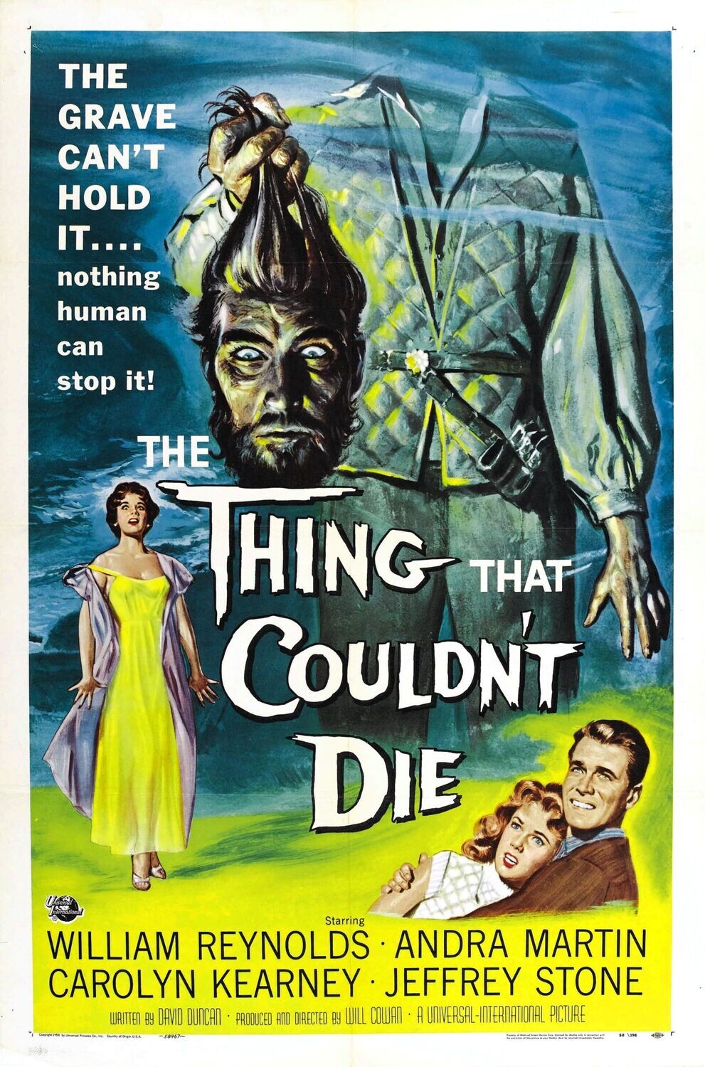 The Thing That Couldn't Die DVD - (1958) - William Reynolds, Andra Martin, Jeffrey Stone