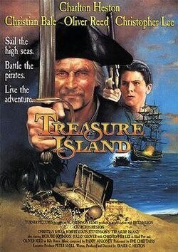 Treasure Island DVD - (1990) - Charlton Heston, Christian Bale, Oliver Reed, Christopher Lee, Julian Glover, Pete Postlethwaite, Clive Wood